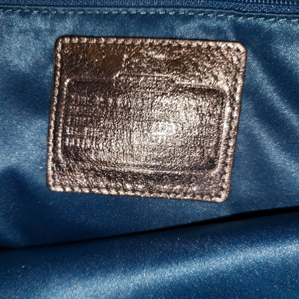 NEW Coach Madison Maggie Shimmering Silver Shoulder Bag Vintage NWOT - Picture 13 of 16